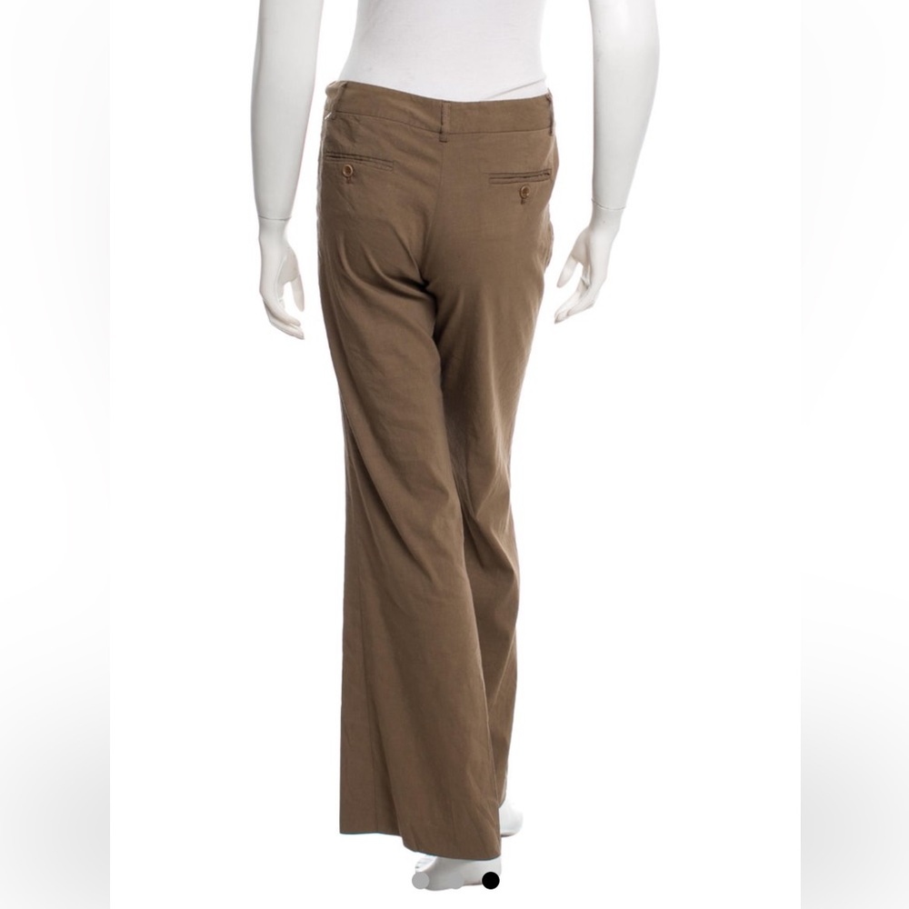 Theory Khaki Linen Pants - Picture 3 of 5